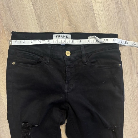 FRAME Denim Le Skinny de Jeanne Ripped Jeans black - Picture 13 of 13